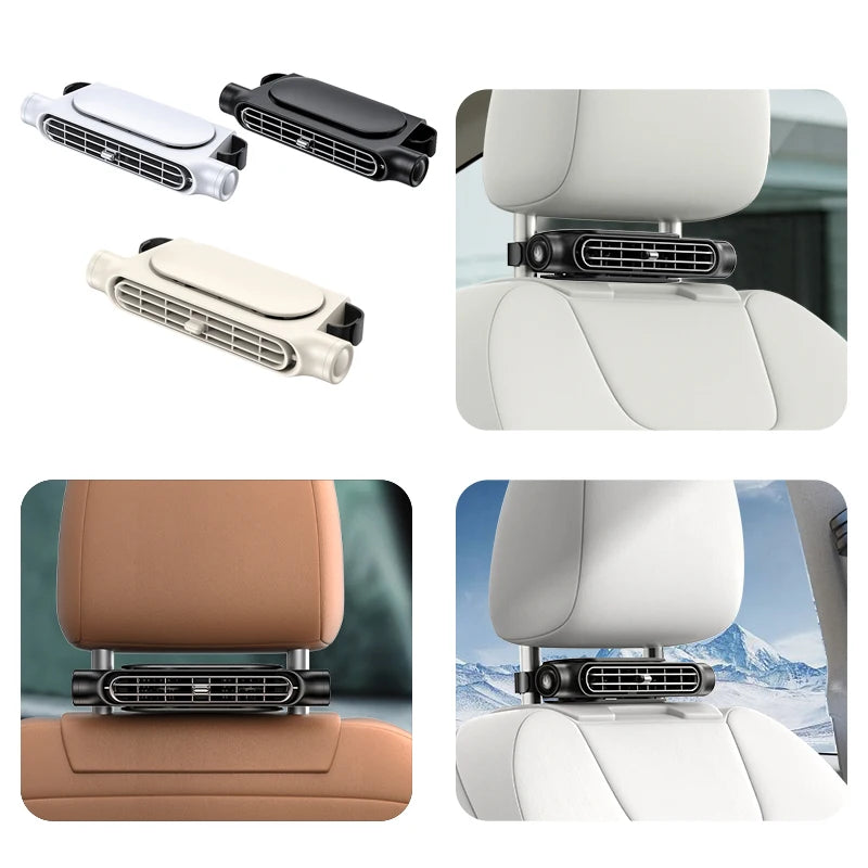 USB Car Seat Cooling Fan – Efficient Rear Backrest AC – Car Accessories | MotorWorld Marketplace