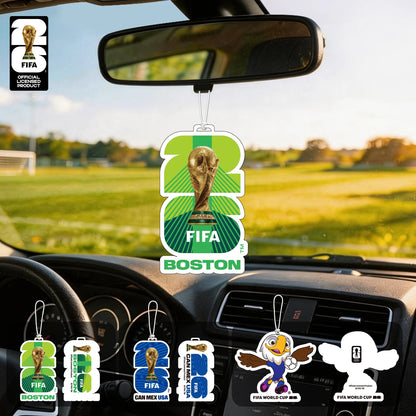 FIFA World Cup 2026 Official 3 Pack Car Air Freshener with Trophy Mascot & Host City Design, Long Lasting Scent for Car & Home FBAF18 – Car Accessories | MotorWorld Marketplace