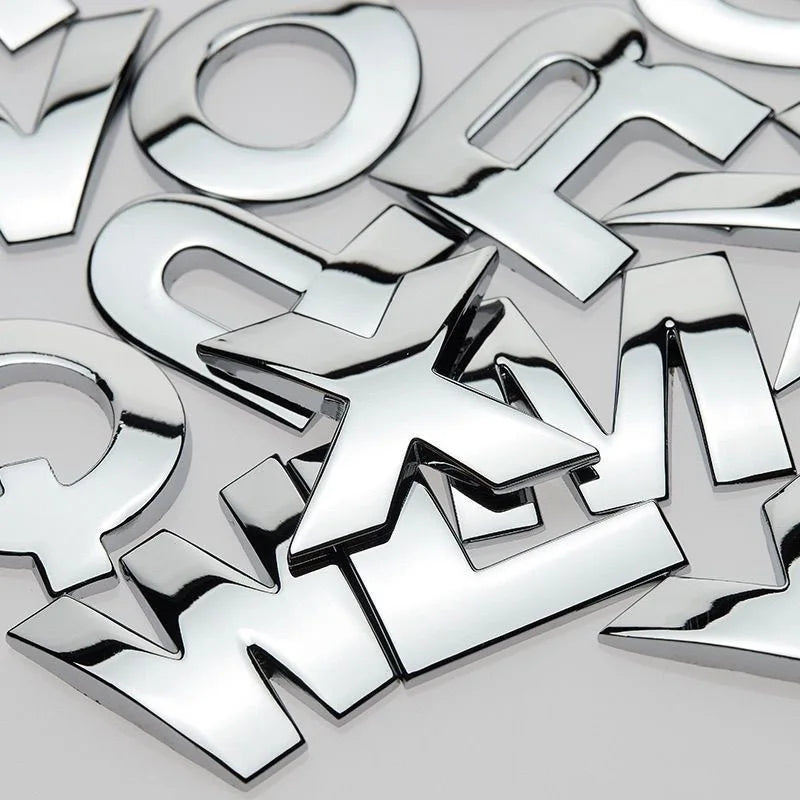 3D Metal Car Letter & Number Emblems – Custom Rear Badge – Car Accessories | MotorWorld Marketplace