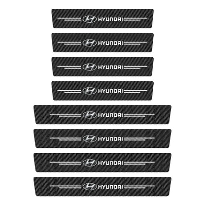 Leather Door Sill Protectors For Hyundai