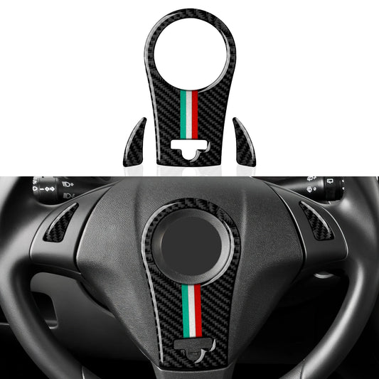 (NOT SOLD TO USA) Carbon Fiber Steering Panel Trim for Fiat Grande Punto 199 – Car Accessories | MotorWorld Marketplace
