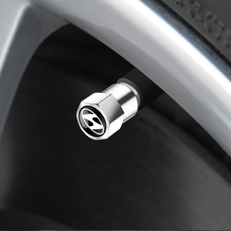 4Pcs Tire Valve Dust Caps for Hyundai