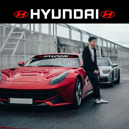 Hyundai Windshield Sunshade Sticker