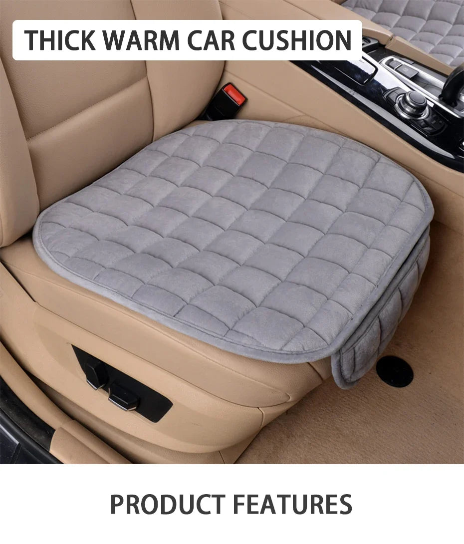 Soft Plush Car Seat Cover Universal Anti-Slip for SUV/Sedan