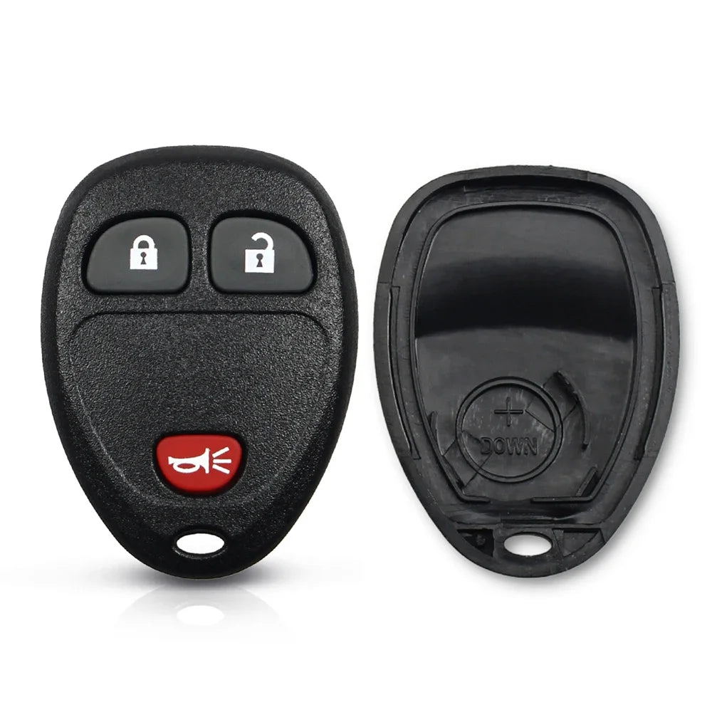KEYYOU 2pcs Remote Key Shell for Chevy Tahoe GMC Yukon 07-14