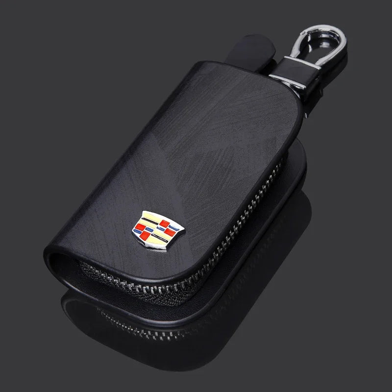 (NOT SOLD TO USA) Luxury Leather Key Wallet for Cadillac ATS CT6 XT4 Escalade black – Car Accessories | MotorWorld Marketplace