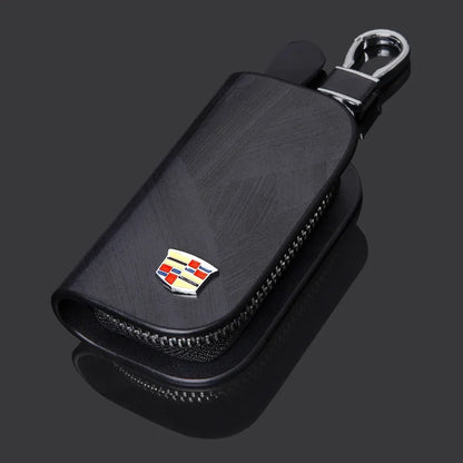 (NOT SOLD TO USA) Luxury Leather Key Wallet for Cadillac ATS CT6 XT4 Escalade black – Car Accessories | MotorWorld Marketplace