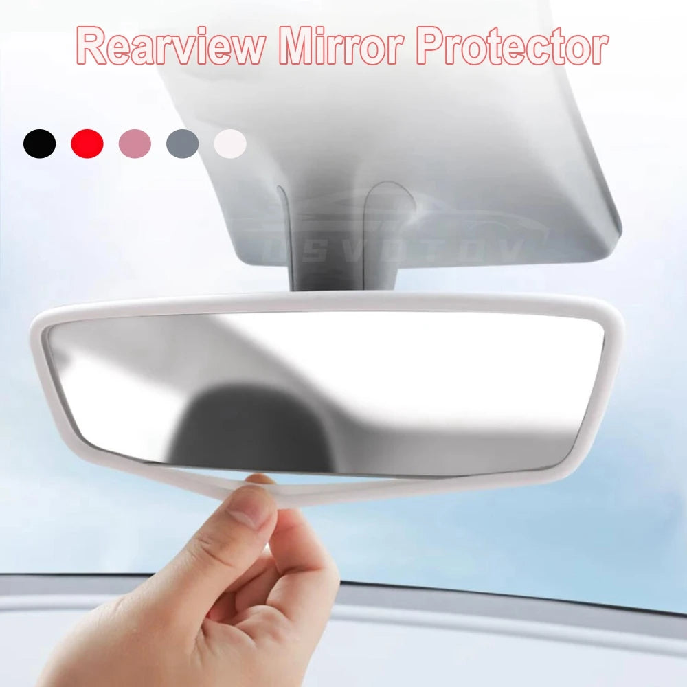 Silicone Screen Frame & Mirror Protector for Tesla Model 3/Y