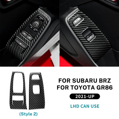 Real Carbon Fiber Door Panel Sticker for BRZ GR86 21-24 Type B For LHD Black – Car Accessories | MotorWorld Marketplace