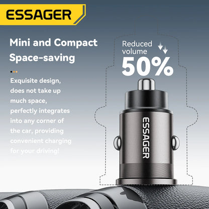 Essager 45W Dual PD QC3.0 Car Charger Type-C Fast Charge – Car Accessories | MotorWorld Marketplace