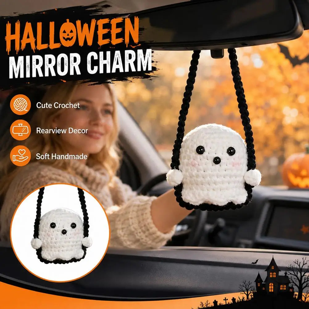 Halloween Crochet Car Pendant | Rearview Mirror Ornament Gift – Car Accessories | MotorWorld Marketplace