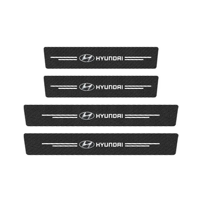 Leather Door Sill Protectors For Hyundai