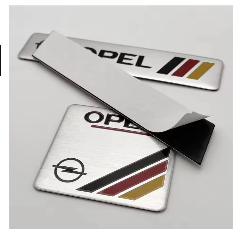 Opel Aluminum Badge Decal – Pro Auto Accessory