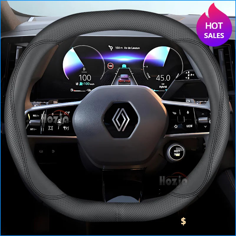 Premium Leather Steering Cover for Renault Austral 2022-2024