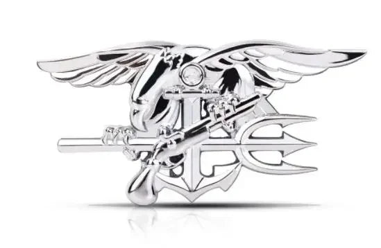 2PCS US SEALs 3D Metal Emblem Badge – Pro Auto Styling Silver – Car Accessories | MotorWorld Marketplace