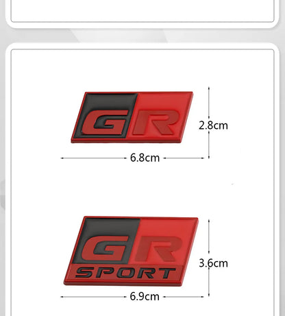 GR Sport Hood Grille Emblem Badge for Toyota/Lexus