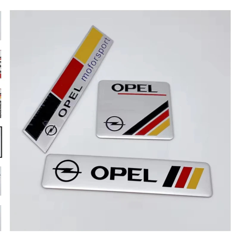 Opel Aluminum Badge Decal – Pro Auto Accessory