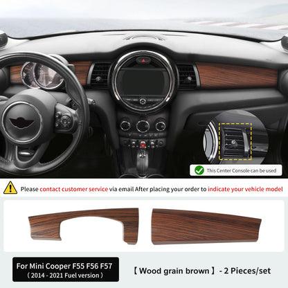 Premium ABS Leather Dashboard Shell for Mini F55/F56/F57 Wood grain brown – Car Accessories | MotorWorld Marketplace