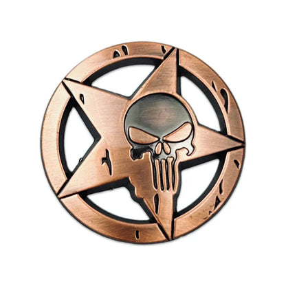 Universal Skull Emblem Badge Sticker