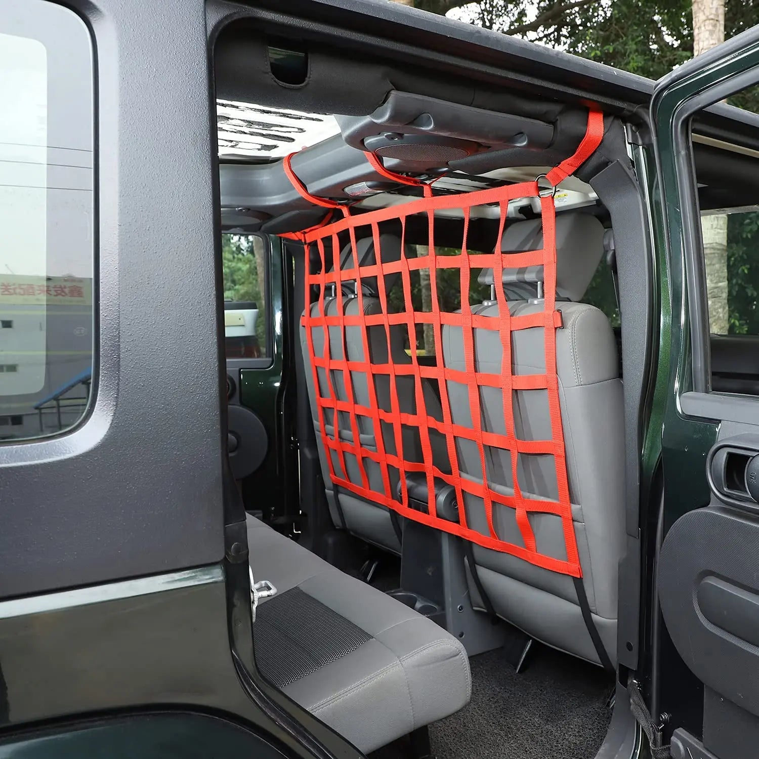 (NOT SOLD TO USA) Jeep Wrangler JK/JL/JT Cargo Dog Barrier Net 2007-2023 – Car Accessories | MotorWorld Marketplace