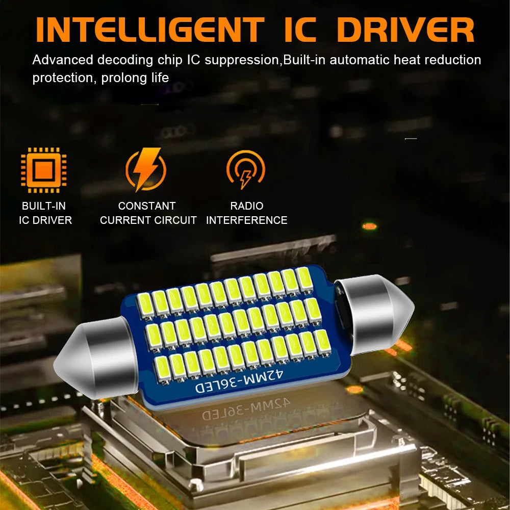 12 éclairages intérieurs LED Canbus pour Chrysler 300C 2005-2020