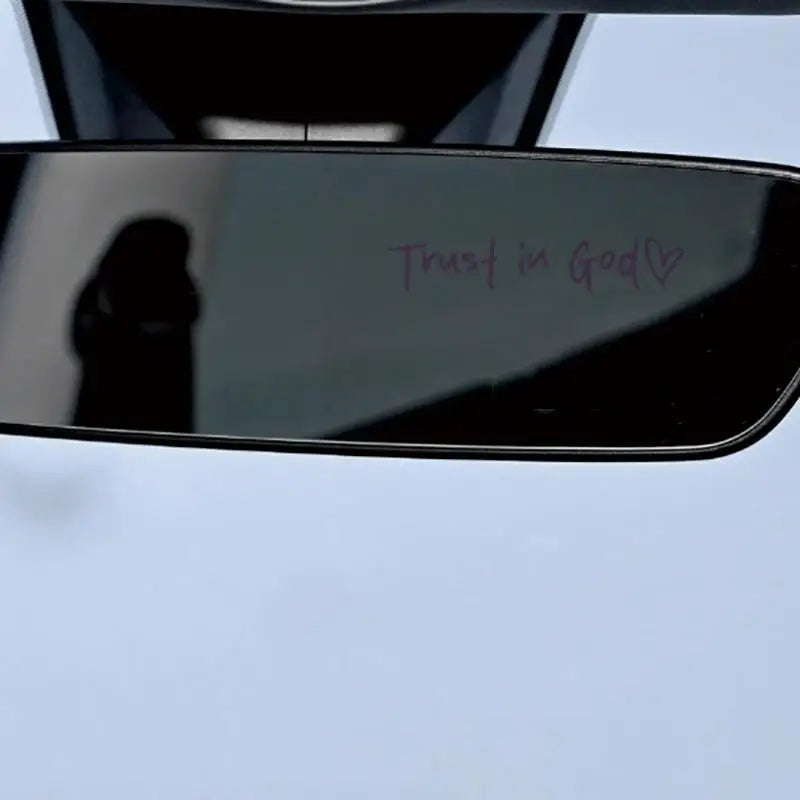 Trust In God Heart Car Decal – Faith Auto Mirror Sticker – Car Accessories | MotorWorld Marketplace