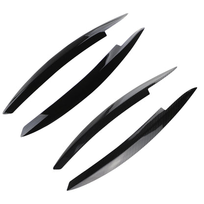 2Pcs Headlight Eyebrow Trim for VW Golf 2008-2013