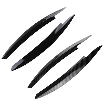 2Pcs Headlight Eyebrow Trim for VW Golf 2008-2013