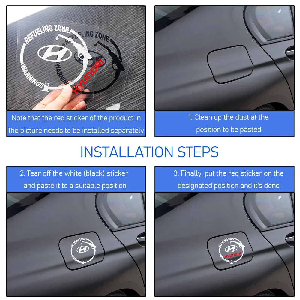 Hyundai Tucson Fuel Tank Emblem Decal – Waterproof Vinyl
