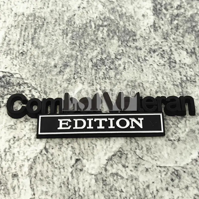 3D Combat Veteran Metal Chrome Emblem Badge – Zinc Alloy Decal Style 4 – Car Accessories | MotorWorld Marketplace