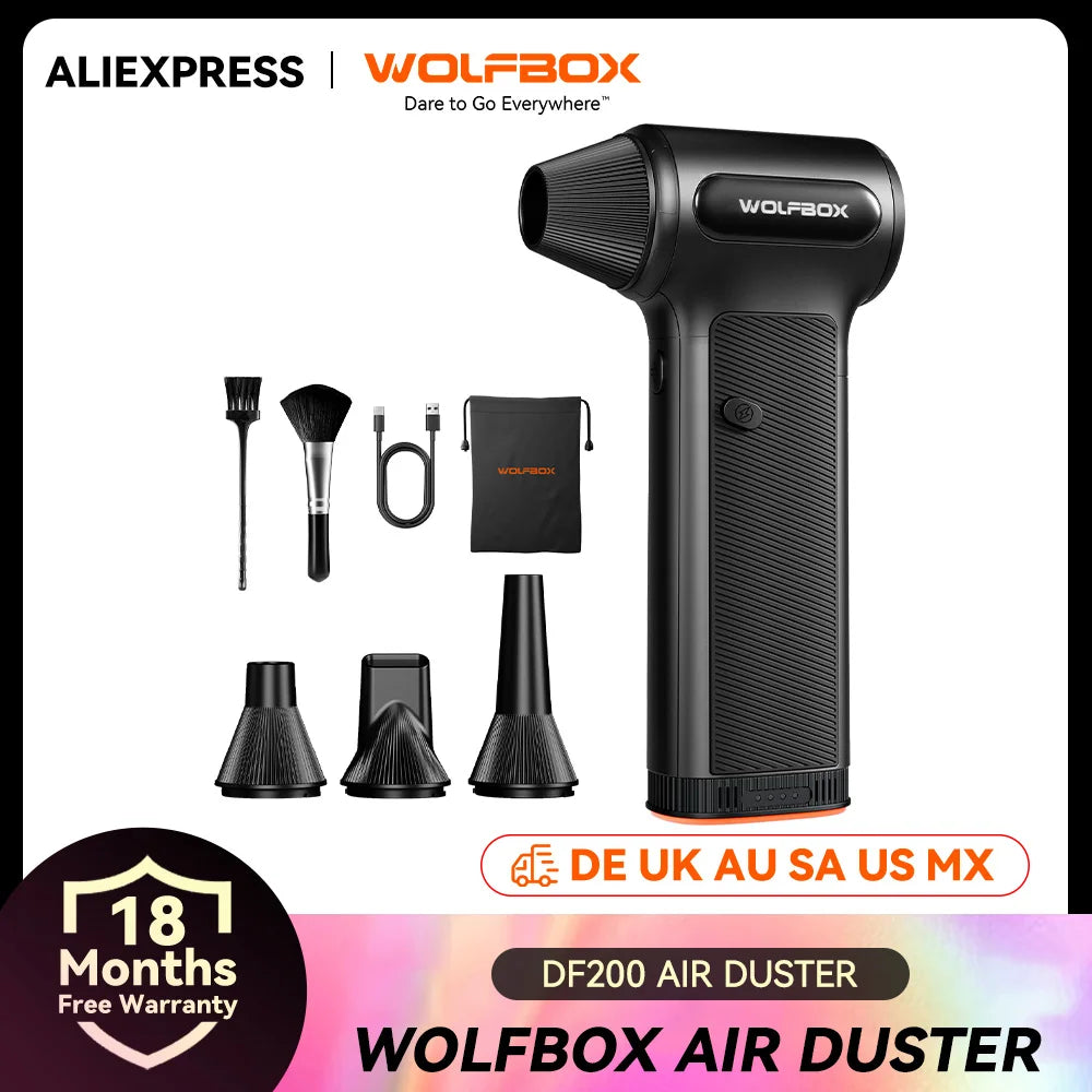 WOLFBOX DF200 Electric Air Duster 3-Speed Pro Blower – Car Accessories | MotorWorld Marketplace