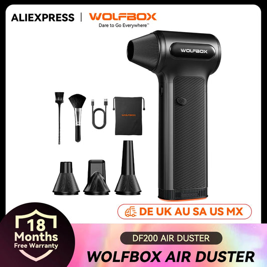 WOLFBOX DF200 Electric Air Duster 3-Speed Pro Blower – Car Accessories | MotorWorld Marketplace