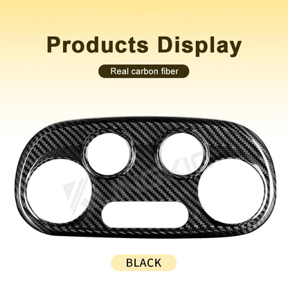 Real Dry Carbon Fiber AC Frame Cover for Abarth 595/695 Fiat