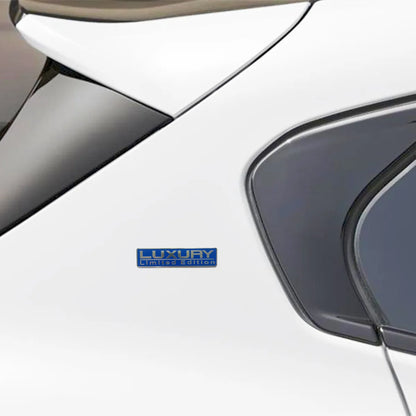 Universal 2PCS Luxury Limited Edition Metal Car Trunk Emblem Badge