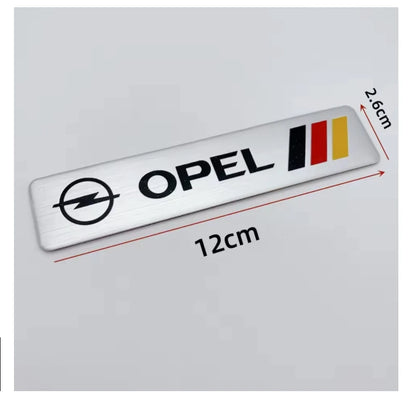 Opel Aluminum Badge Decal – Pro Auto Accessory