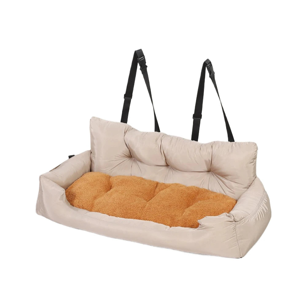 Waterproof 3-Seat Dog Car Hammock | Foldable, Durable Mat Beige 120X42X37 – Car Accessories | MotorWorld Marketplace