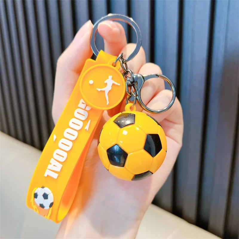 Football Keychain For Fan PVC Soft Glue Soccer Pendant Keychain Accessories Bag Decoration World Cup Souvenirs Key Chain Gifts 3-yellow – Car Accessories | MotorWorld Marketplace