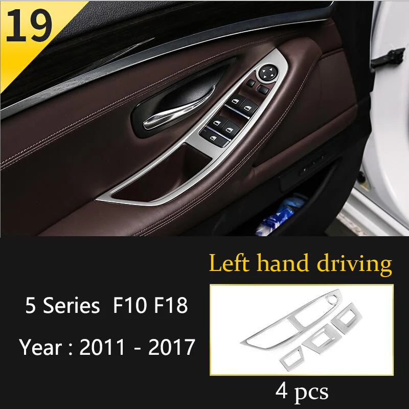 BMW F10 F18 Interior Button Panel Trim Stainless Steel Cover 19 Type LHD – Car Accessories | MotorWorld Marketplace
