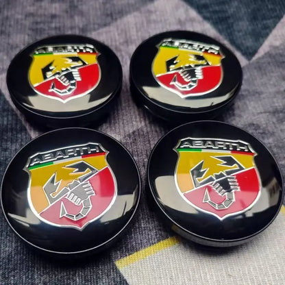 4pcs 60mm(2.4") Wheel Hub Caps Fit Fiat 500 Punto Stilo Bravo