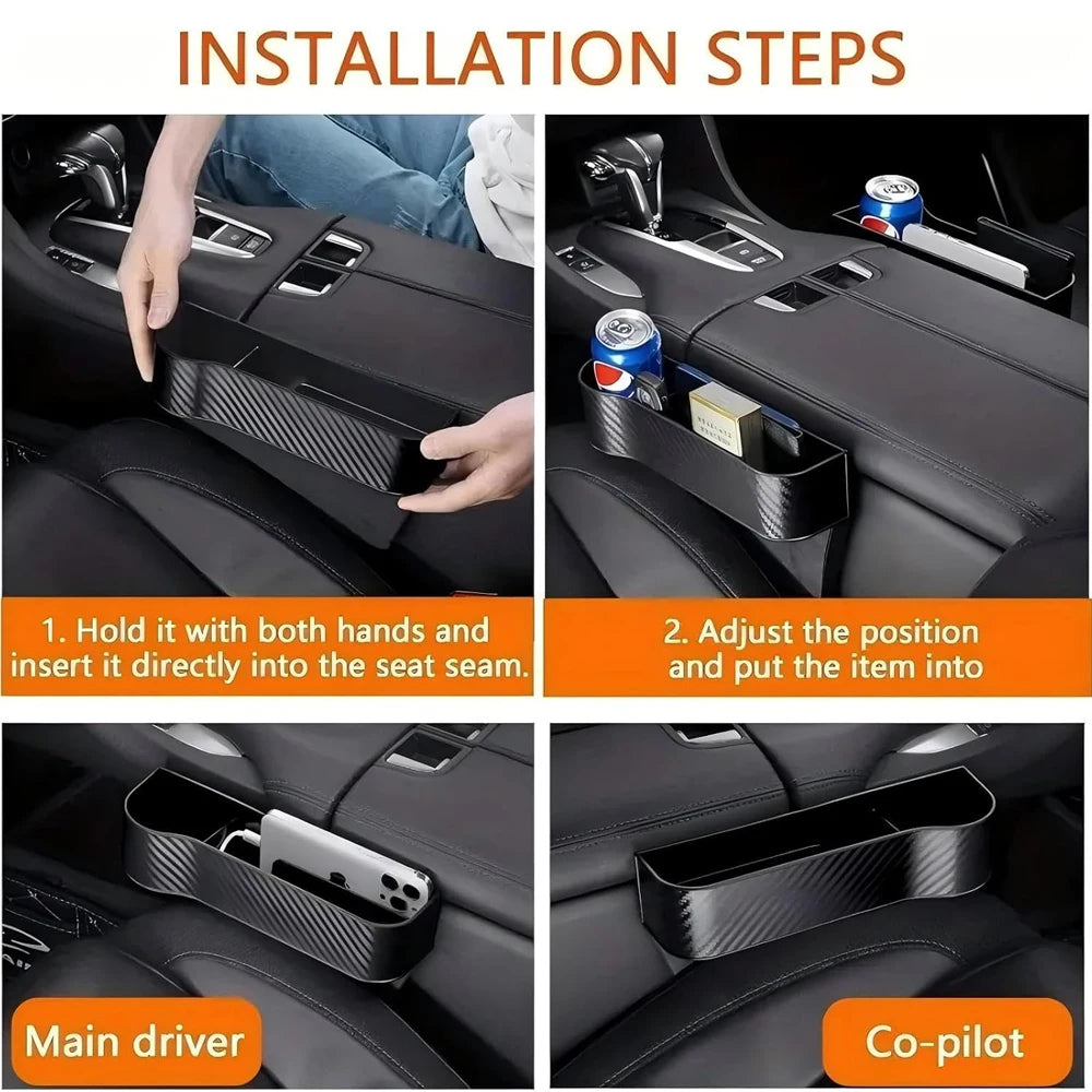 Car Seat Gap Storage Box – Multi-Functional Organizer Pro – Car Accessories | MotorWorld Marketplace
