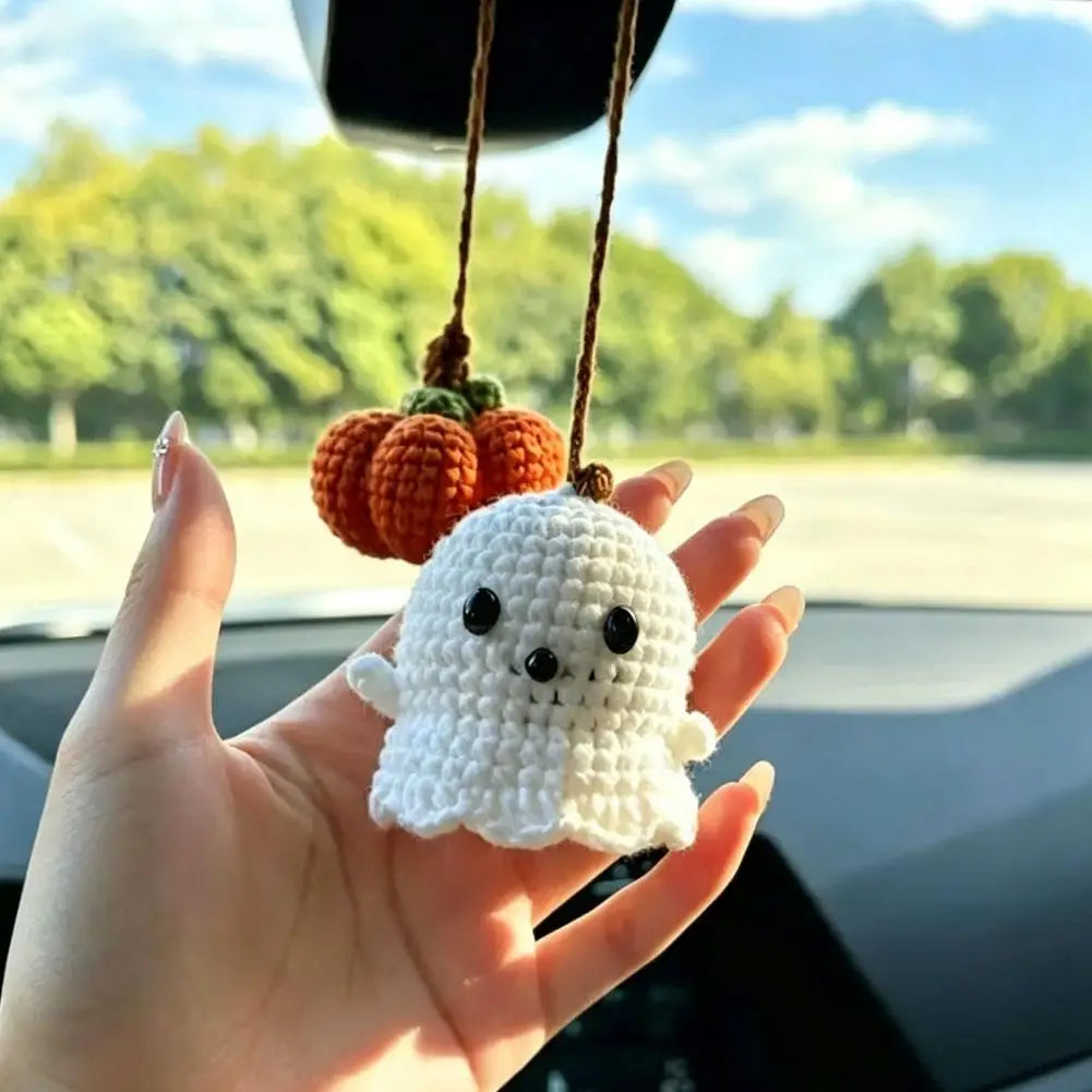 Halloween Crochet Car Pendant | Rearview Mirror Ornament Gift – Car Accessories | MotorWorld Marketplace