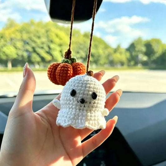 Halloween Crochet Car Pendant | Rearview Mirror Ornament Gift – Car Accessories | MotorWorld Marketplace