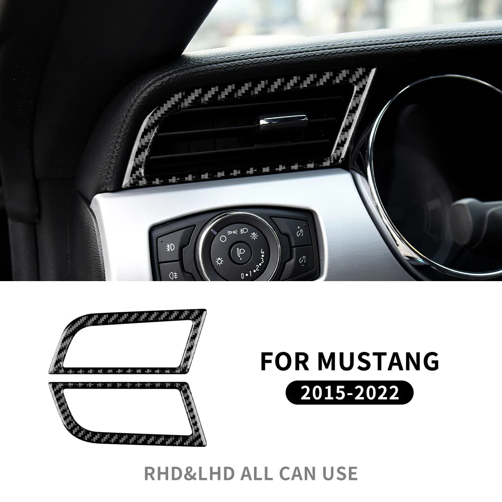 Real Carbon Fiber Interior Trim for Ford Mustang 2015-2023 31 Soft Carbon – Car Accessories | MotorWorld Marketplace