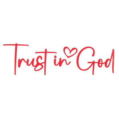 Trust In God Mirror Decal – Faith Vinyl for Car Professionals