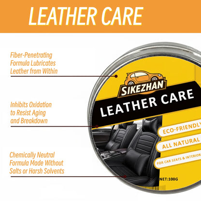 Premium Car Leather Care Balm – Universal, Odorless, Clear