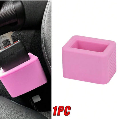 Silicone Seat Belt Buckle Holder – Stable Rear Retainer Booster Pink – Car Accessories | MotorWorld Marketplace