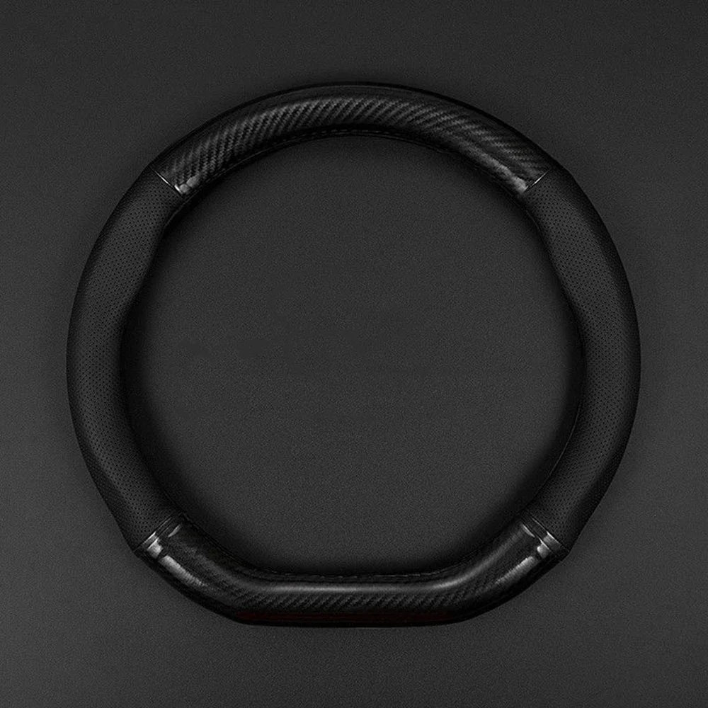 Universal Carbon Fiber Leather Steering Wheel Cover, Anti-Slip – Car Accessories | MotorWorld Marketplace
