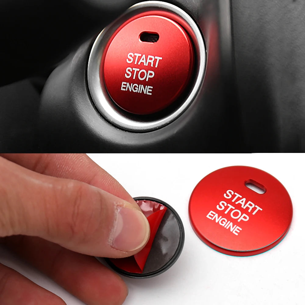 Abrasion-Resistant Push Start Button Cover for Mazda 3/CX-5