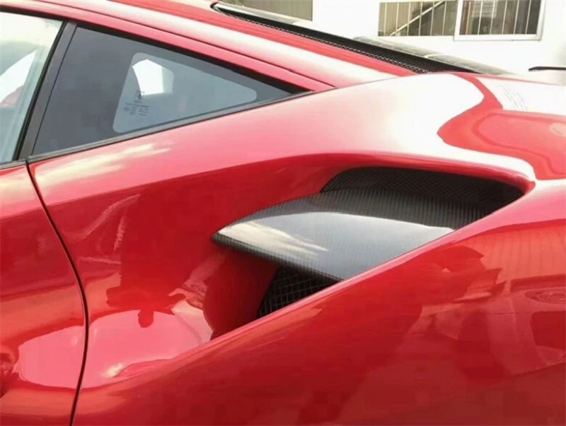 (NOT SOLD TO USA) Real Dry Carbon Fiber Side Splitters for Ferrari 488 GTB – Car Accessories | MotorWorld Marketplace
