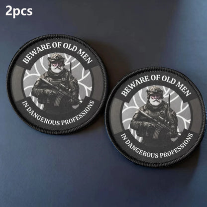 2PCS Beware of Old Men Tactical Patch Set for Cars, Bags – Car Accessories | MotorWorld Marketplace